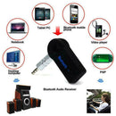 Wireless Bluetooth 3.5mm AUX Audio Stereo Music Car Mic Black Receiver Y8I0