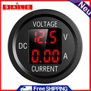 D6 LED Digital Voltmeter Ammeter Volt Current Panel Meter for 12-24V Car Truck