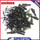 90pcs Safety Lead Clip + Size 8 Quick Change Swirl + Tail Rubber Carp Fishi