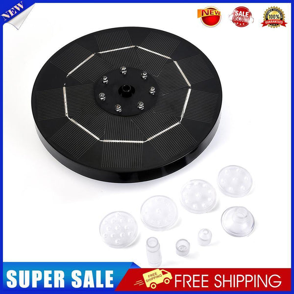 Solar Waterfall Fountain Pool Fish Pond Water Pump Outdoor Garden Decor (D)