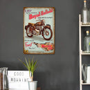 Car Tin Plate Painting Metal Cafe Bar Retro Door Sign Poster Plaque (B)