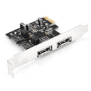 PCI Express SATA3.0 Adapter Riser Desktop Computer PCI-E X1 Extender Card Part