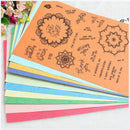 DIY Flower Pattern Transparent Silicone Stamp Album Photo Cards Decor Gifts