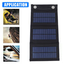 Foldable Solar Panel USB 3-Fold Solar Cell for Mobile Phone/3V-5V Battery Newly