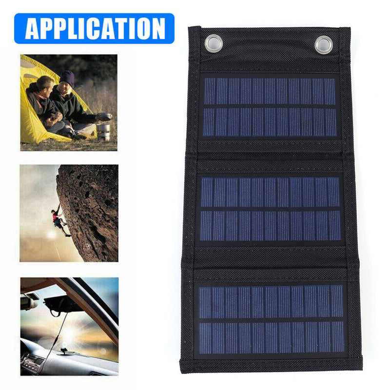 Foldable Solar Panel USB 3-Fold Solar Cell for Mobile Phone/3V-5V Battery Newly