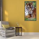 5D DIY Diamond Painting Tiger Mom and Son Full Round Drawing Home Decoration