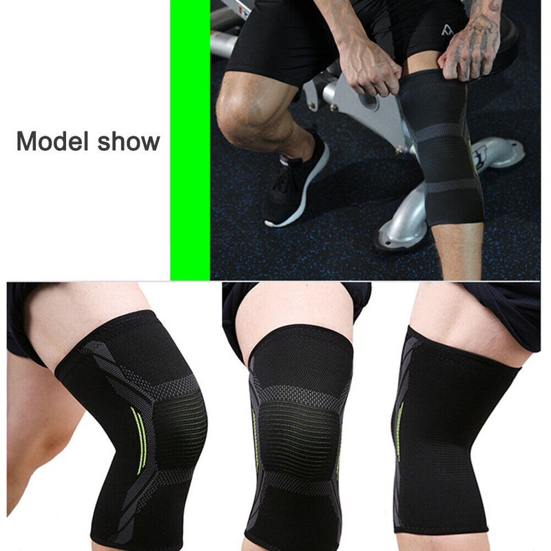 Elastic Knee Pads Knit Nylon Outdoor Running Sport Bike Cycling Knee Protecto