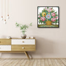 Flower Series 14CT2 Stamped Cross Stitch Kits Crafts DIY Needlework Embroider