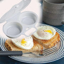 Cooker Steamer Tool Draining Egg Boiler Egg Steamer Double Cup Microwave Eggs