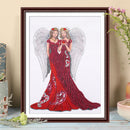 Partial Special Shape Drill Diamond Paint Dress Lady Mosaic Rhinestone Pictur