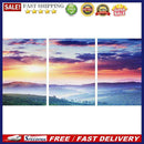 3 Panels Sunrise Oil Paint By Numbers DIY Craft Coloring Drawing Home Decoration