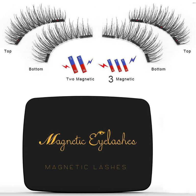 8pcs False Eyelashes Extension Long False Eyelash Set with Mirror for Girls