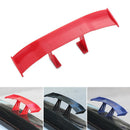 Red/ Blue/ Grey Rear Trunk Wing Car Tail Decoration Mini Spoiler Carbon Fiber
