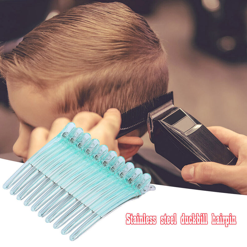 10pcs Duck Mouth Hairdresser Hair Clip Salon Clamps Hairdressing Section Ha