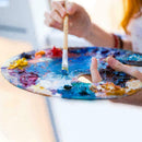 20*30cm Wooden Band With Oval Color Palette Art Painting H2J3 Mixer Tray B5L7