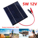 Outdoor Portable DIY Solar Cells Charger 136x110MM for 9-12V Battery Chargi