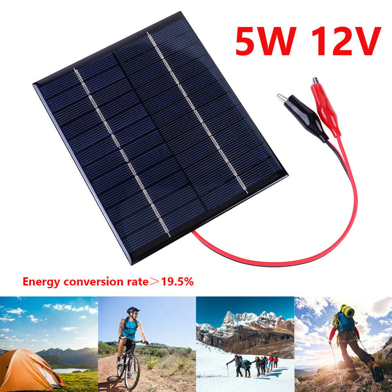 Outdoor Portable DIY Solar Cells Charger 136x110MM for 9-12V Battery Chargi