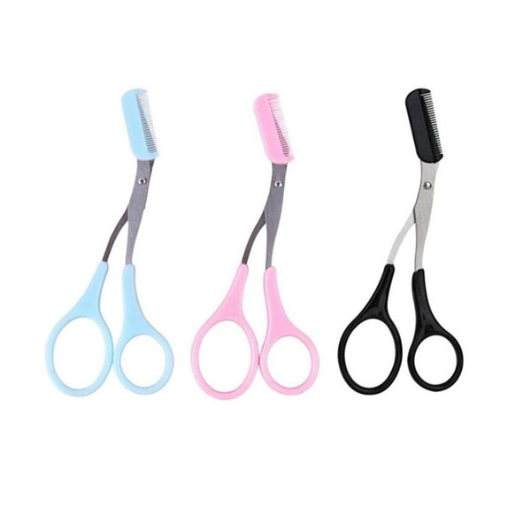 Eyebrow Stainless Steel Comb Hair Remover Eyelash Hair Clips Eyebrow Trimmer