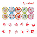 Santa Claus Decorations Seal Xmas  Stamps Cartoon Stamper Christmas Signet
