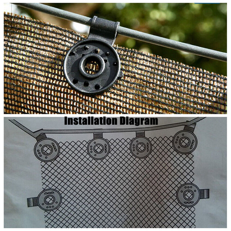 Greenhouse Film Clip Agriculture Sun Shade Fence Shading Net Clips Garden T