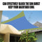 Sun Shade Sail Outdoor UV Block Cloth Cover Square Canopy Awning Screen (B)