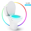 16 Colors LED Motion Sensor Toilet Light Battery Operated Bright Night Lamp