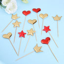 Heart Party Wedding Supplies Cup Cake Decoration Flags Cake Insert Cake Topper
