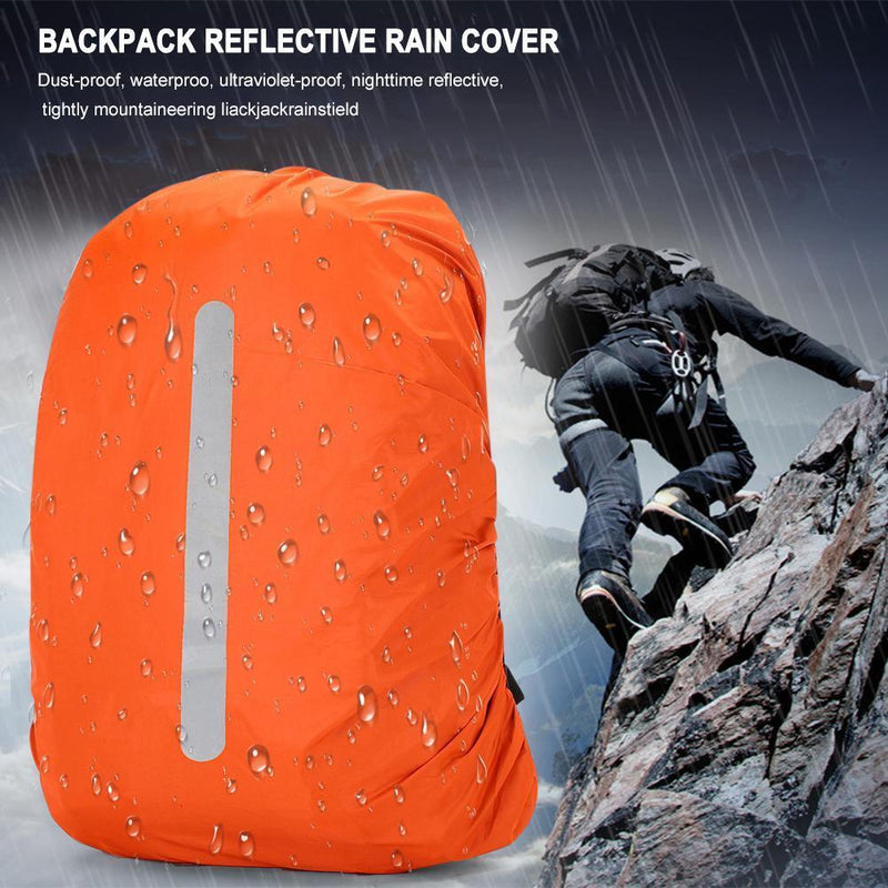 Reflective Waterproof Backpack Rain Cover Outdoor Protection Cover (Blue)