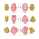 Claus Cookies Cutter Cake Mould Christmas Biscuit Mold Baking & Pastry Tools