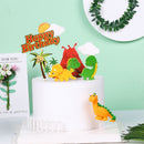 Decor Funny Tree House Dinosaur Jungle Theme Animal Happy Birthday Cake Topper
