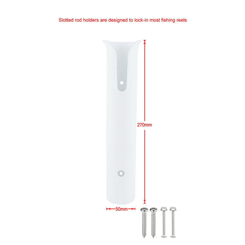 Plastic Fishing Rod Barrel Holder Vertical Inserting Pole Tube Stand Suppor