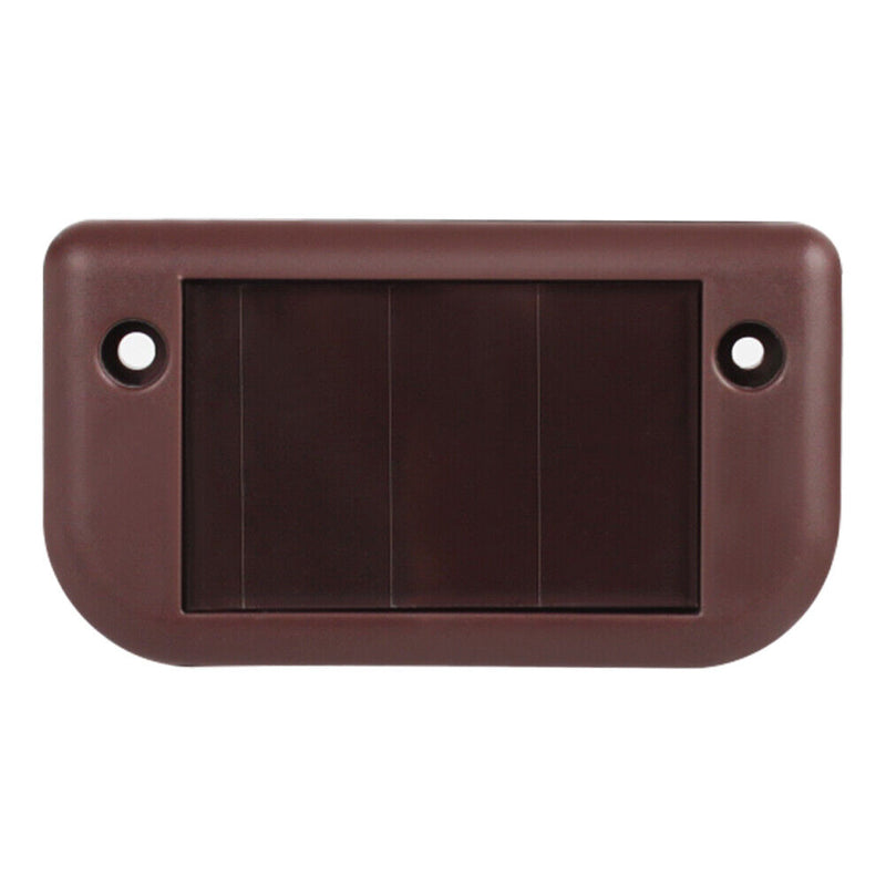 4x Solar Deck Step Wall Lights Stairs Fence Decor Lamps (Brown/Warm Light) Newly