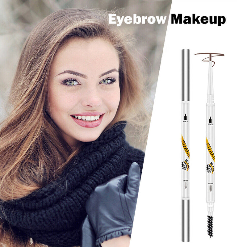 Women Eyebrow Pen with Duel Tip Not Dizzy Long Lasting Cosmetic Eye Brow Penc