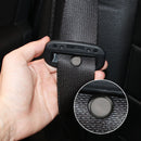 5pcs Car Seat Belt Stopper Spacing Limit Buckle Clip Retainer Stop Button Black