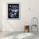 Diamond Painting Wolf Full Round Drill Picture of Rhinestone DIY Drawing for Bar