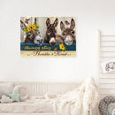Three Donkeys Acrylic Drawing DIY Oil Paint by Numbers Hand Painted Home Decor