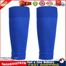 1 Pair Breathable Sports Football Shin Guard Leg Socks Pads (Blue Adults) Newly