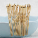 4 Sets Hot Gifts Headwear Alloy U-shaped Waved Hair Pins Hairclips Barrette