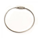 Hot Sell Outdoor Hiking Camping Cable Key Ring Stainless Steel Wire Keychain