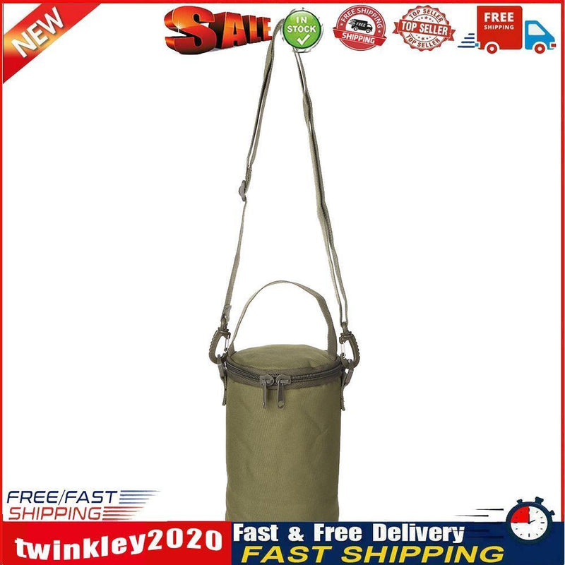 Outdoor Gas Canister Lamp Storage Bag Portable Bottle Cover (Army Green S) Newly