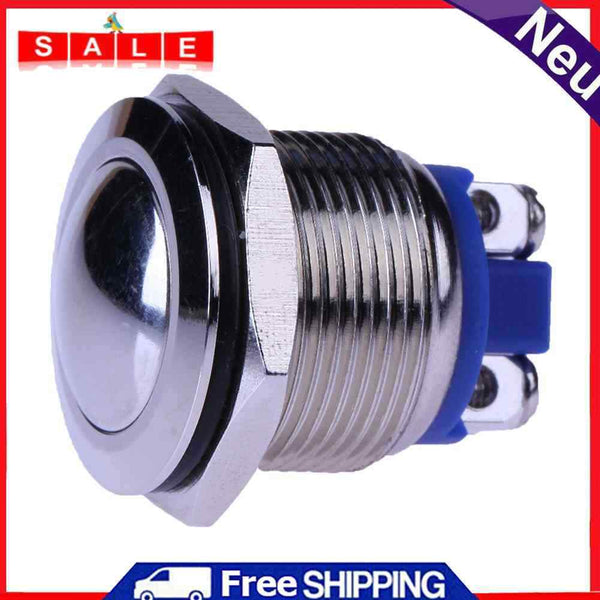 19mm Waterproof Car Metal Button Switch Boat Horn Starter Pulse Switch From