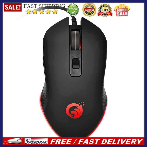 G70 3200DPI LED Optical Gamer Mouse USB Wired Gaming Mouse 6 Buttons Mice for PC