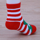 5 Pairs Snowflake Deer Printed Cotton Socks Baby Socks Christmas Gift(M)
