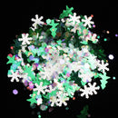 Holographic Flakes Mix Style Glitter Nail Sequins Star Christmas Tree Snowflake
