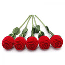 Wedding Valentine's Flower Red Rose Display Ring/Earrings/Pendant Jewelry Box