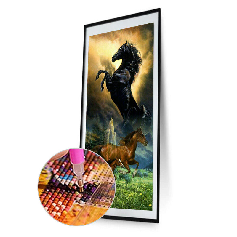 Horse 5D DIY Full Diamond Animal Round Diamond Rhinestone Diamond Painting