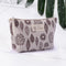 Canvas Make Up Organizer Women Cosmetic Wash Pouch Print Zipper Money Bard Bagd