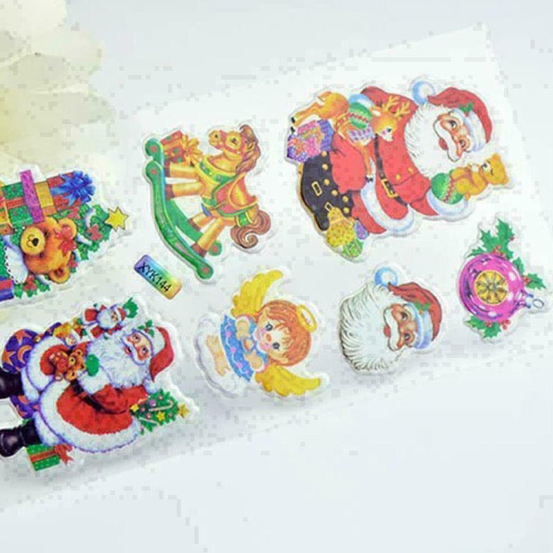 Cartoon Stationery Label Snowman Santa Claus Christmas T0T7 L0Z0 N8K2 K4E3 B7U7