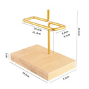 Wooden V60 Filter Paper Rack Hand Drip Coffee Filter Paper Holder Stand (A)