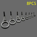 Steel Tip Repair Kit Fishing Rod Guide Tackle Box Accessories Eye Ceramic Ring